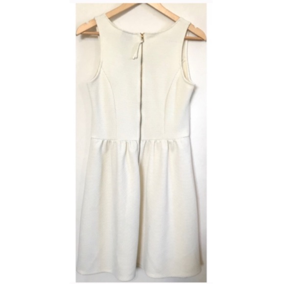 HD in Paris ivory cream rose textured dress S - Picture 4 of 5